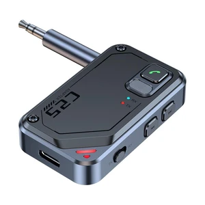 C25 Bluetooth 5.3 Transmitter Receiver 2-in-1 AUX Audio Adapter Wireless Bluetooth Audio Transmitter and Receiver 10m Range 13H Tx / 17H Rx Battery 3.5mm AUX Plug & Play for TV Car and Home Stereo C25 Bluetooth 5.3 Transmitter Receiver 2-in-1 AUX Audio Adapter Wireless Bluetooth Audio Transmitter and Receiver 10m Range 13H Tx / 17H Rx Battery 3.5mm AUX Plug & Play for TV Car and Home Stereo