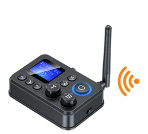 GT87 Bluetooth 5.4 Audio Adapter 2-in-1 Wireless Transmitter & Receiver with Digital Display TF Card & UDB Playback Hi-Fi Bass/Treble Auto-Reconnect 20m Long Range for TV Car & Speaker GT87 Bluetooth 5.4 Audio Adapter 2-in-1 Wireless Transmitter & Receiver with Digital Display TF Card & UDB Playback Hi-Fi Bass/Treble Auto-Reconnect 20m Long Range for TV Car & Speaker