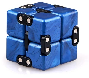 Fidget Cube Stress Relief Toy Flip and Fold Crazy Cube with 8 Linked Cubes ABS Plastic Anxiety Relief and Focus Toy for Kids Adults ADD ADHD Portable Finger Exercise Time Killing Toy Blue Fidget Cube Stress Relief Toy Flip and Fold Crazy Cube with 8 Linked Cubes ABS Plastic Anxiety Relief and Focus Toy for Kids Adults ADD ADHD Portable Finger Exercise Time Killing Toy Blue