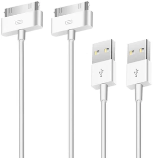 30 Pin USB Sync Charging Cable 30 Pin Dock Connector to USB Type-A Charging Data Cord Copper Core Replacement Cable For iPhone 4/4S/3G/3GS and iPad 1/2/3 2pcs 30 Pin USB Sync Charging Cable 30 Pin Dock Connector to USB Type-A Charging Data Cord Copper Core Replacement Cable For iPhone 4/4S/3G/3GS and iPad 1/2/3 2pcs