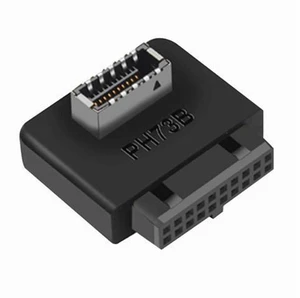 USB 3.2 Gen 1 to Gen 2 Header Adapter USB 3.1 Type-E Key-A to USB 3.0 20-Pin Front Panel Header Converter 10Gbps for Type C Motherboard Compatible with Linux Reverse Type USB 3.2 Gen 1 to Gen 2 Header Adapter USB 3.1 Type-E Key-A to USB 3.0 20-Pin Front Panel Header Converter 10Gbps for Type C Motherboard Compatible with Linux Reverse Type