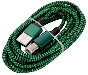 USB 2.0 Type-A to Type-B Male Printer Cable High-Speed USB A/B Printer Connection Cord Universal USB Cable for Laptop and Phone Printer Devices USB 2.0 Type-A to Type-B Male Printer Cable High-Speed USB A/B Printer Connection Cord Universal USB Cable for Laptop and Phone Printer Devices