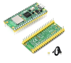 Pico 2 W RP2350 Wireless Microcontroller Board Kit with Pre-Soldered Header and USB Cable 2.4GHz 802.11n WiFi Bluetooth 5.2 Dual-Core Dual-Architecture 520KB SRAM 4MB Flash For Raspberry Pi Board Pico 2 W RP2350 Wireless Microcontroller Board Kit with Pre-Soldered Header and USB Cable 2.4GHz 802.11n WiFi Bluetooth 5.2 Dual-Core Dual-Architecture 520KB SRAM 4MB Flash For Raspberry Pi Board