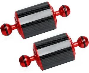 Underwater Diving Tray Float Carbon Fiber Buoyancy Float Double Ball Water Float 2Pcs Underwater Diving Tray Float Carbon Fiber Buoyancy Float Double Ball Water Float 2Pcs