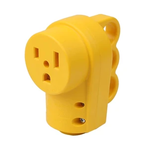 Nema 6-50R 50A 250V Female Welder Socket 50-Amp 250 Volt 6-50 Welder Replacement Receptacle, ETL Verified, Yellow Color Nema 6-50R 50A 250V Female Welder Socket 50-Amp 250 Volt 6-50 Welder Replacement Receptacle, ETL Verified, Yellow Color