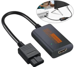 HDMI Converter Adapter HDMI-Compatible Video Converter for NGC/SNES/N64 Digital Signal Adapter for Nintendo 64/GameCube/Super Nintendo Retro Console Display Connection HDMI Converter Adapter HDMI-Compatible Video Converter for NGC/SNES/N64 Digital Signal Adapter for Nintendo 64/GameCube/Super Nintendo Retro Console Display Connection