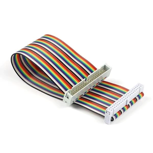 40pin IDC Male to Female GPIO Ribbon Cable Flat Breadboard Jumper Wires Separable Assembly Kit for Raspberry Pi 5/3/2 Model B/B+ with 3.5/5 inch TFT Touch Screen LCD Display Rainbow 8inch 40pin IDC Male to Female GPIO Ribbon Cable Flat Breadboard Jumper Wires Separable Assembly Kit for Raspberry Pi 5/3/2 Model B/B+ with 3.5/5 inch TFT Touch Screen LCD Display Rainbow 8inch