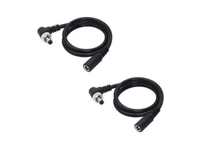 DC Extension Cable 5.5mm x 2.1mm 90 Degree Right Angle Power Extension Wire Male to Female Cable with Lock Nut For 12V Power Adapter and CCTV Security Camera 2 Pack 0.5M/1.65FT DC Extension Cable 5.5mm x 2.1mm 90 Degree Right Angle Power Extension Wire Male to Female Cable with Lock Nut For 12V Power Adapter and CCTV Security Camera 2 Pack 0.5M/1.65FT