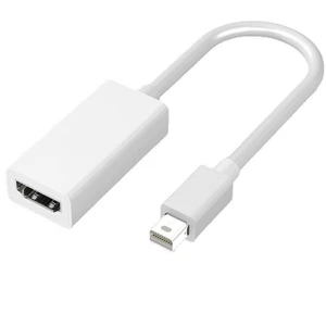 Mini DP to HDMI Cable 4K@30Hz Mini DisplayPort to HDMI Adapter with Gold-Plated Connector Supports 1080P Shielded Video Cable for Thunderbolt 1/2 Laptops TVs Monitors and Projectors