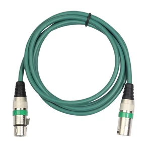 XLR Male to Female Microphone Cable 1/4-inch TRS Balanced Audio Line OFC Core Anti-Interference Cable for Microphones Mixers Sound Cards and Audio Interfaces Green 70.86in