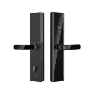 S819-2 Smart Door Lock WiFi Electronic Keyless Entry Door Lock with Fingerprint Password Keypad & RFID Card Access Tuya App Remote Locking and Status Monitoring for Home Security S819-2 Smart Door Lock WiFi Electronic Keyless Entry Door Lock with Fingerprint Password Keypad & RFID Card Access Tuya App Remote Locking and Status Monitoring for Home Security
