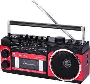 Portable Cassette Player with AM/FM/SW Radio & BT Portable Cassette Player with AM/FM/SW Radio & BT