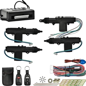 Universal Car Power Door Lock Kit with 4Pcs 12V Car Door Lock Actuator, Keyless Entry System with 2 Remotes, 1 Central Locking System, 1 Faraday Bag, Power Central Lock Kit for Cars,Auto,Truck Universal Car Power Door Lock Kit with 4Pcs 12V Car Door Lock Actuator, Keyless Entry System with 2 Remotes, 1 Central Locking System, 1 Faraday Bag, Power Central Lock Kit for Cars,Auto,Truck
