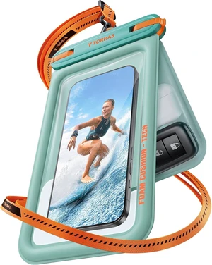 IP68 Waterproof Phone Pouch Floating with Double Space 7.0", Green IP68 Waterproof Phone Pouch Floating with Double Space 7.0", Green