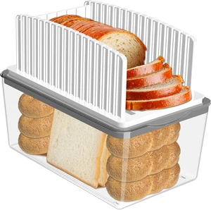 Adjustable Width Bread Slicer for Homemade Bread with Bread Box Adjustable Width Bread Slicer for Homemade Bread with Bread Box