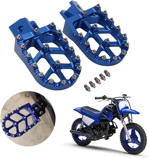 Motorcycle Foot Pegs Footpeg Pedals FootRest for PW50 1981-2023 PW80 1983-2006 Pit Dirt Bike Blue Motorcycle Foot Pegs Footpeg Pedals FootRest for PW50 1981-2023 PW80 1983-2006 Pit Dirt Bike Blue