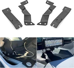Upper Hood Hinge A-Pillar LED Pod Mount Bracket Fit for Ford F250 Upper Hood Hinge A-Pillar LED Pod Mount Bracket Fit for Ford F250