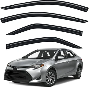Tape-on Window Visors Rain Guards for 2014-2019 Toyota Corolla Tape-on Window Visors Rain Guards for 2014-2019 Toyota Corolla