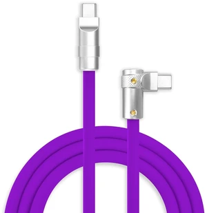 240W Charging Cable 90° USB C to C Cable, Purple, 9.8FT 240W Charging Cable 90° USB C to C Cable, Purple, 9.8FT