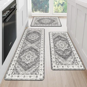 Cushioned Kitchen Rug Sets 3 Piece Anti Fatigue Kitchen Mats for Floor Non Slip Waterproof Kitchen Rugs and Mats Comfort Standing Mat Runner for Home Office,Sink,Laundry Cushioned Kitchen Rug Sets 3 Piece Anti Fatigue Kitchen Mats for Floor Non Slip Waterproof Kitchen Rugs and Mats Comfort Standing Mat Runner for Home Office,Sink,Laundry