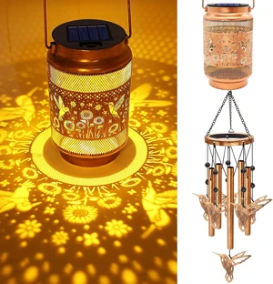 Hummingbird Solar Wind Chimes for Outside, Gifts for Mom Women Grandma Birthday Memorial Teacher, 32" Windchimes Outdoor Decor Hanging Solar Lantern for Garden Porch Patio Backyard Hummingbird Solar Wind Chimes for Outside, Gifts for Mom Women Grandma Birthday Memorial Teacher, 32" Windchimes Outdoor Decor Hanging Solar Lantern for Garden Porch Patio Backyard