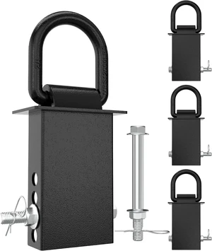 4PCS 18000lbs Trailer Stake Pocket D Ring with Security Bolt Nut 4PCS 18000lbs Trailer Stake Pocket D Ring with Security Bolt Nut