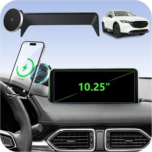 Car Phone Holder for Mazda CX5 (2021-2025, 10.25" Screen Only), MagSafe Car Mount Charger, Magnetic Phone Holder, 15W Wireless Charging, 360° & Hands Free, with Storage Box, CX-5 Interior Accessories Car Phone Holder for Mazda CX5 (2021-2025, 10.25" Screen Only), MagSafe Car Mount Charger, Magnetic Phone Holder, 15W Wireless Charging, 360° & Hands Free, with Storage Box, CX-5 Interior Accessories