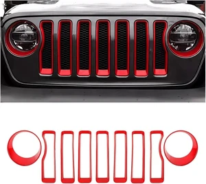 MAXDOM Grill Insert Set Fit for Jeep 2018-2023 Wrangler JL & Gladiator JT MAXDOM Grill Insert Set Fit for Jeep 2018-2023 Wrangler JL & Gladiator JT