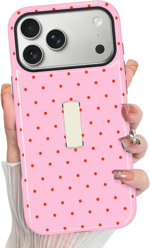 Compatible with iPhone 18 Pro Case Spot Pattern -Hot Pink Compatible with iPhone 18 Pro Case Spot Pattern -Hot Pink