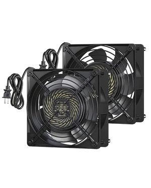 2 Pack 120V AC Fan Waterproof Exhaust Fan 120mm 18W 2850RPM 90CFM 2 Pack 120V AC Fan Waterproof Exhaust Fan 120mm 18W 2850RPM 90CFM