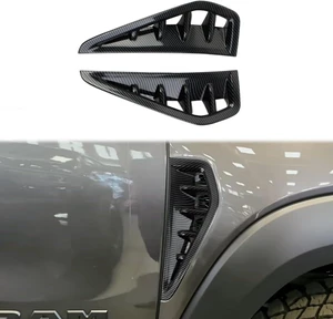 Side Body Vent Cover Trims Accessories for 2021-2026 RAM 1500 TRX/RHO (Carbon Fiber Style) Side Body Vent Cover Trims Accessories for 2021-2026 RAM 1500 TRX/RHO (Carbon Fiber Style)