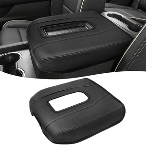 Center Console Armrest Cover for GMC Sierra & Chevy Silverado 2019-2026, Tahoe & Yukon & Suburban 2021-2026, Floor Console Bucket Seat Only, Vinyl Leather Trim, Scratchproof, Black Center Console Armrest Cover for GMC Sierra & Chevy Silverado 2019-2026, Tahoe & Yukon & Suburban 2021-2026, Floor Console Bucket Seat Only, Vinyl Leather Trim, Scratchproof, Black