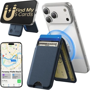 for MagSafe Wallet, Works with Find My,5 Card Holder with Stand for MagSafe Wallet, Works with Find My,5 Card Holder with Stand