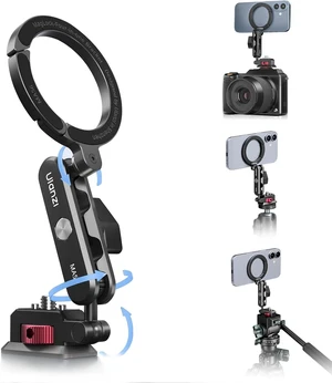 MA56 Aluminum Magnetic Phone Tripod Mount w 1/4" Screw Arca Base MA56 Aluminum Magnetic Phone Tripod Mount w 1/4" Screw Arca Base