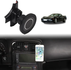 Car Phone Holder for Corvette C6 2005-2013 Magnetic Aluminum Centre Console 360 Rotatable Fixed Mobile Phone Mount Holder for Car Fit for iPhone Android&Universally Smartphones (Side) Car Phone Holder for Corvette C6 2005-2013 Magnetic Aluminum Centre Console 360 Rotatable Fixed Mobile Phone Mount Holder for Car Fit for iPhone Android&Universally Smartphones (Side)