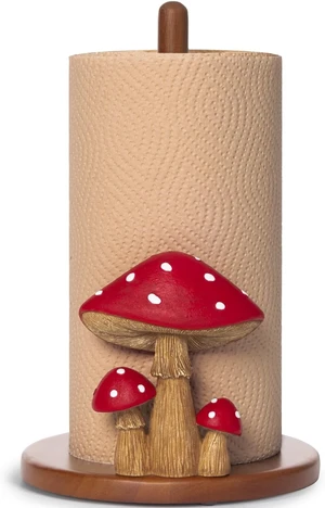 Mushroom Paper Towel Holder Kitchen Decor Cottagecore Retro Whimsical Funky Mushroom Paper Towel Holder Kitchen Decor Cottagecore Retro Whimsical Funky