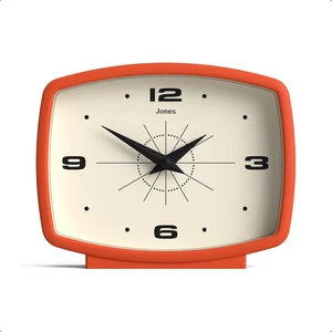 ® Film Desk Clock | Retro Rectangular Design | Orange ® Film Desk Clock | Retro Rectangular Design | Orange