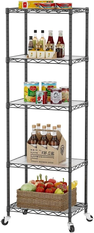 Small 5 Tier Shelves Wire Storage Shelving Adjustable Metal Shelf Small 5 Tier Shelves Wire Storage Shelving Adjustable Metal Shelf