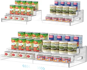 Expandable Can Organizer for Pantry, 3-Tier Adjustable Can Storage Holder Expandable Can Organizer for Pantry, 3-Tier Adjustable Can Storage Holder