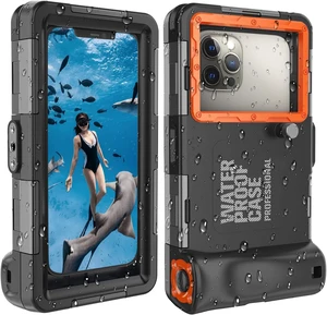 2026 Underwater Snorkeling Diving Phone Case for Phone 17/16/15/14/13/12Pro Max/Galaxy S26/S25/S24/S23.(50ft/15m) Professional Scuba Dive Waterproof Case Underwater Photo VideoBlack 2026 Underwater Snorkeling Diving Phone Case for Phone 17/16/15/14/13/12Pro Max/Galaxy S26/S25/S24/S23.(50ft/15m) Professional Scuba Dive Waterproof Case Underwater Photo VideoBlack