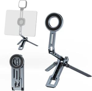 Magnetic iPad Tripod Stand Universal for Galaxy Tab A9+ & iPhone 17-12 Series Magnetic iPad Tripod Stand Universal for Galaxy Tab A9+ & iPhone 17-12 Series