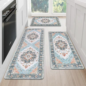 Cushioned Kitchen Rug Sets 3 Piece Anti Fatigue Kitchen Mats for Floor Non Slip Waterproof Kitchen Rugs and Mats Comfort Standing Mat Runner for Home Office,Sink,Laundry Cushioned Kitchen Rug Sets 3 Piece Anti Fatigue Kitchen Mats for Floor Non Slip Waterproof Kitchen Rugs and Mats Comfort Standing Mat Runner for Home Office,Sink,Laundry