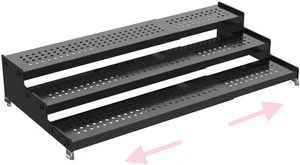 Step Can Organizer, Metal Tiered Spice Rack for Kitchen Counter, 3-Tier Storage Shelf for Canned Food 1Pack/Black/With holes Step Can Organizer, Metal Tiered Spice Rack for Kitchen Counter, 3-Tier Storage Shelf for Canned Food 1Pack/Black/With holes