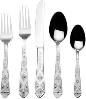 Everyday Pueblo 20-Piece Stainless Steel Flatware Set, Service for 4 Everyday Pueblo 20-Piece Stainless Steel Flatware Set, Service for 4