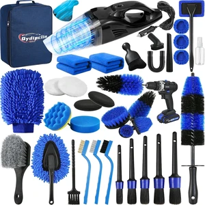 38PcsB Car Detailing Kit Detailing Brush Set Car Wash Cleaning Kit Blue 38PcsB Car Detailing Kit Detailing Brush Set Car Wash Cleaning Kit Blue