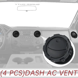 Dashboard AC Heater Air Duct Vent Louvre (4 Pcs) Compatible with 2011-2016 Ford F250 F350 F450 F550 Super Duty Interior Accessories Replaces BC3Z-19893-AA Dashboard AC Heater Air Duct Vent Louvre (4 Pcs) Compatible with 2011-2016 Ford F250 F350 F450 F550 Super Duty Interior Accessories Replaces BC3Z-19893-AA
