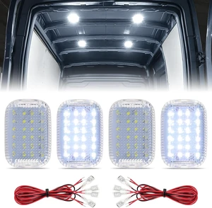 4PC LED Interior Cargo Light with Extension Wire for 2014-2024 Ford Transit 4PC LED Interior Cargo Light with Extension Wire for 2014-2024 Ford Transit