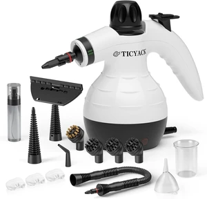 Handheld Steam Cleaner with 16 Accessories & Safety Lock, White Handheld Steam Cleaner with 16 Accessories & Safety Lock, White
