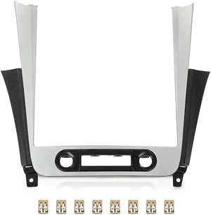 Dash Radio Panel Bezel Trim Fit 2008-2012 Chevy Malibu,Silver Dash Radio Panel Bezel Trim Fit 2008-2012 Chevy Malibu,Silver