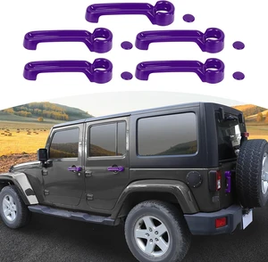 for Jeep JK Door Handle Cover Trim Purple for Jeep Wrangler JK 4DR 2007-2017 Purple Exterior Accessories 5pcs for Jeep JK Door Handle Cover Trim Purple for Jeep Wrangler JK 4DR 2007-2017 Purple Exterior Accessories 5pcs